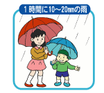 やや強い雨　[図]